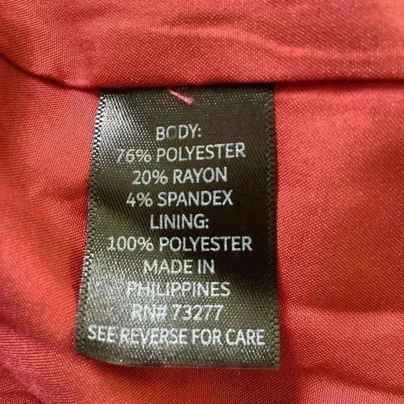 NWT Simply Vera Raspberry Red Casual Blazer Jacket Size XXL - Picture 8 of 8
